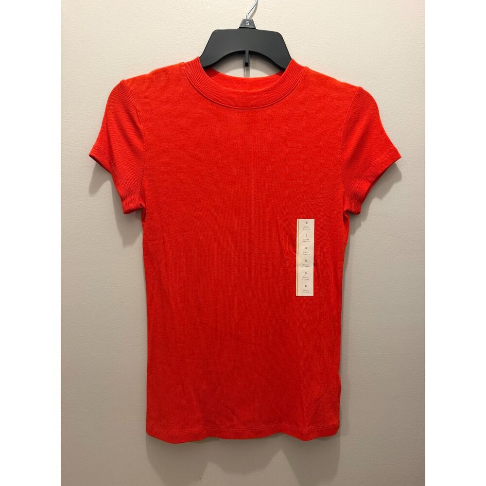 A New Day red ribbed short sleeve shirt